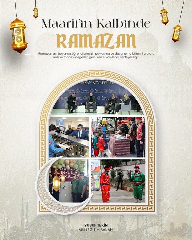 Okullarda 'Maarifin Kalbinde Ramazan' temalı etkinlikler düzenlenecek