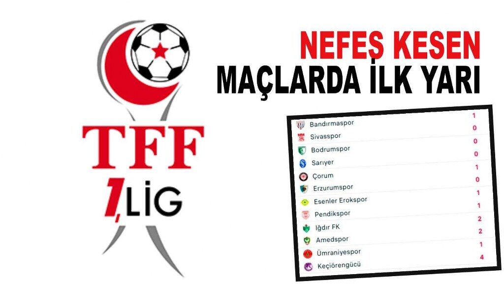 Trendyol 1. Lig’inde son hafta, 6 maç aynı saatte başladı