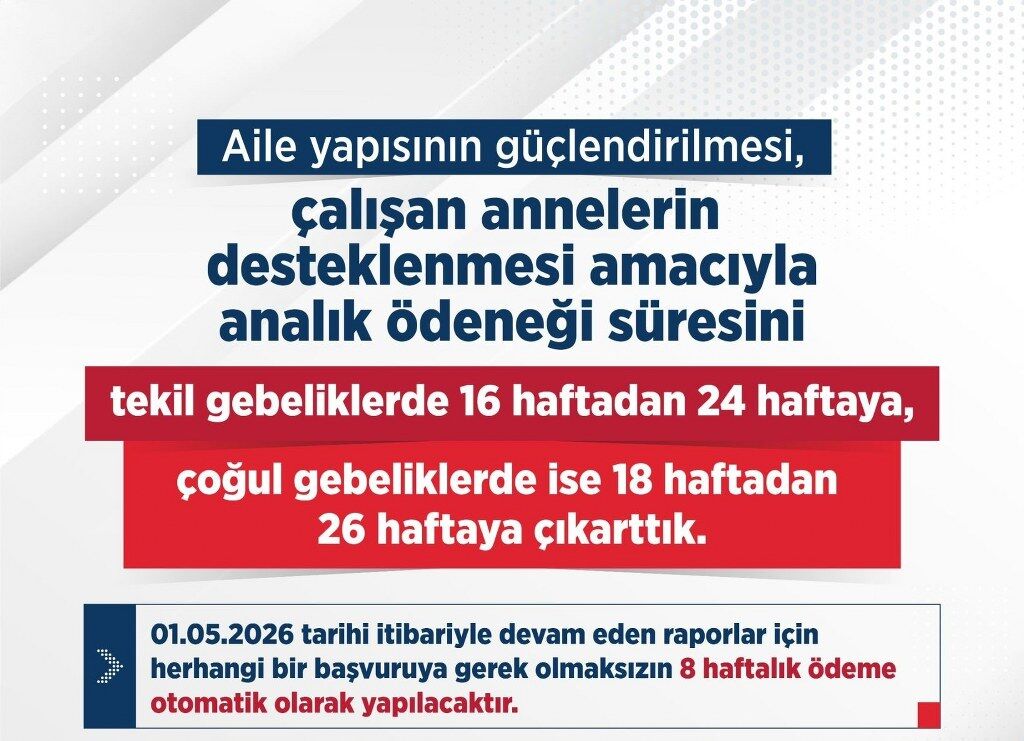 Doğum izni 16 haftadan 24 haftaya çıkarıldı