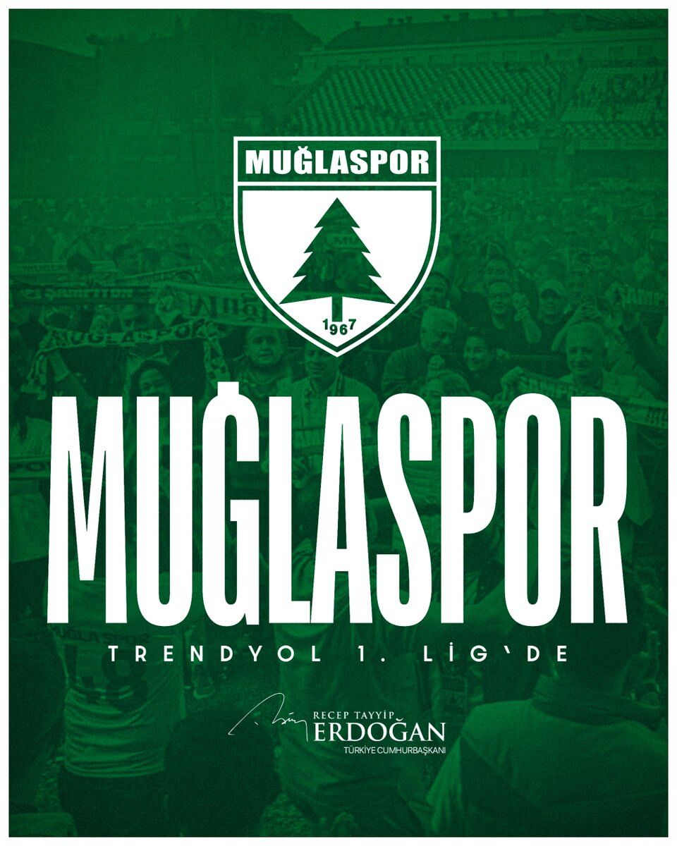Cumhurbaşkanı Erdoğan’dan Muğlaspor’a tebrik