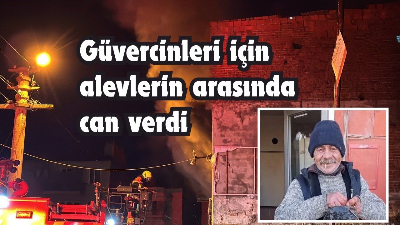 Güvercinleri için alevlerin arasında can verdi