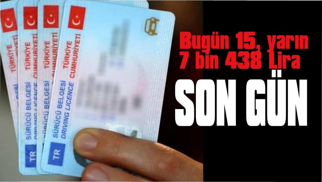 Eski tip ehliyet yenilemede son gün