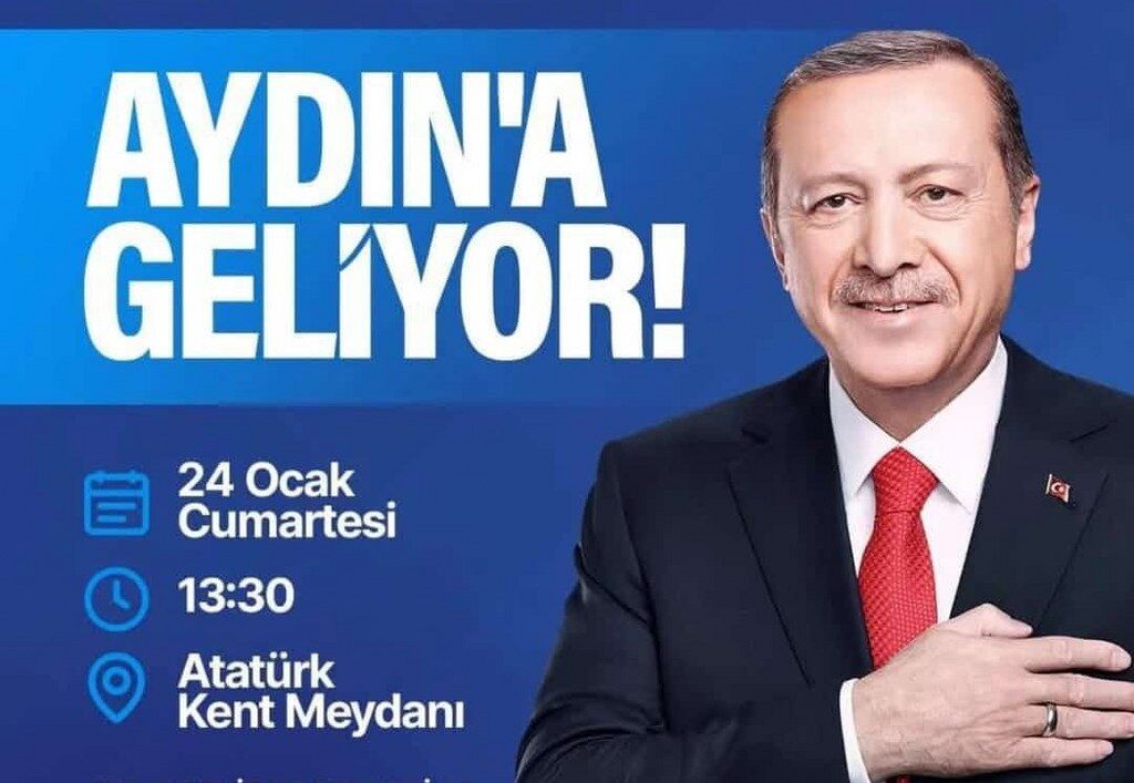 Cumhurbaşkanı Erdoğan 24 Ocak’ta Aydın'a geliyor